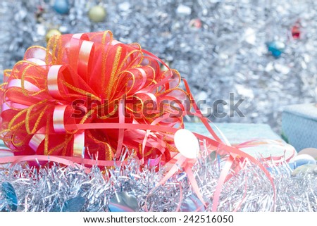 Merry christmas and happy new year card with white decoration background