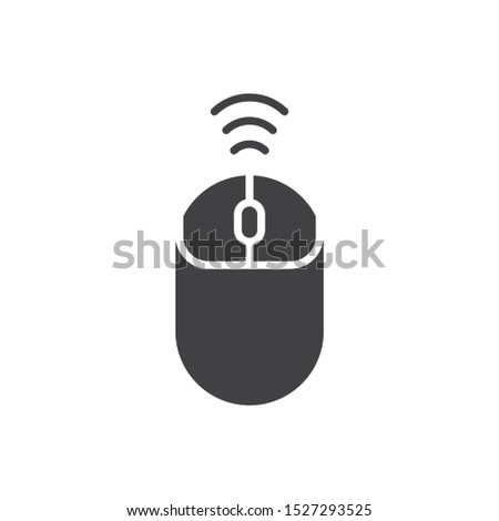 Wireless mouse icon. flat simple pictogram. mice vector illustration