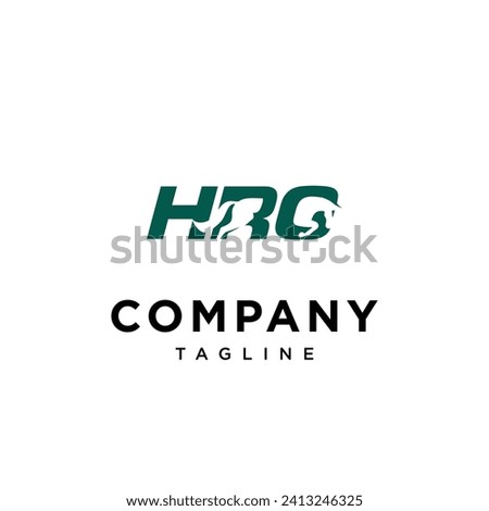 HRC Horse logo icon vector template.eps