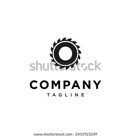 Letter O Saw Logo icon vector template.eps