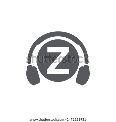 Letter Z Headphone logo icon vector template.eps