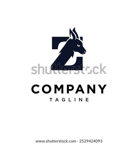 
Letter Z Wallaby logo icon vector