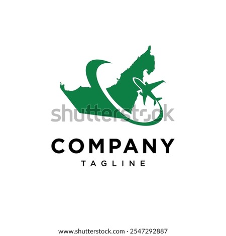 Uni Emirates Arab Tour and Travel logo Icon Vector