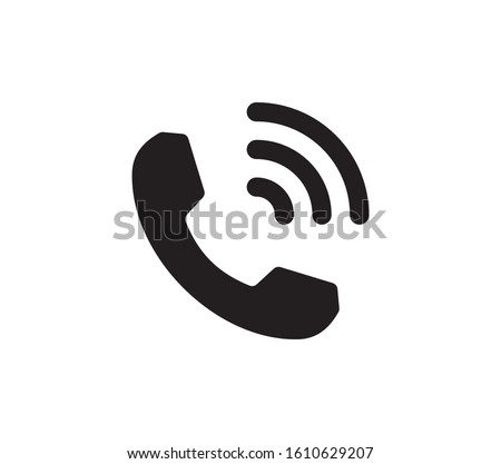 Phone icon, telephone symbol. Call icon vector illustration.