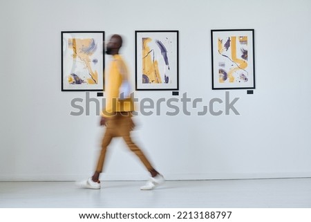 Similar – Image, Stock Photo blurred man walking on the street