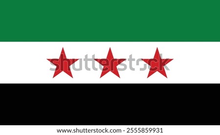 Syrian Revolution Flag - New Syrian Arab Republic Flag