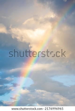 Similar – Image, Stock Photo Rainbow after a thunderstorm in Gembeck at Twistetal in the district of Waldeck-Frankenberg in Hesse, Germany