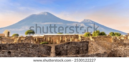 Similar – Image, Stock Photo View from Vesuvius to Naples