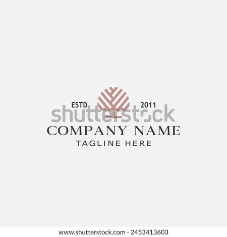 simple tree logo white background