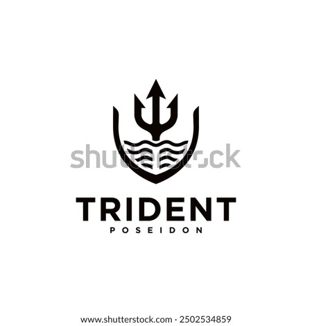 trident logo vector. logo inspiration