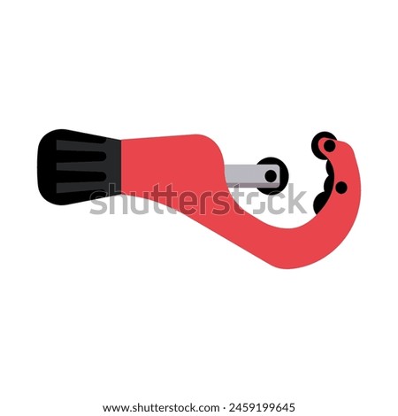 Tubing Cutter Tool for Home Repairs and Professional Plumbing Work, Flat Vector Illustration Design
