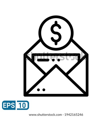 Similar – Image, Stock Photo Envelope with money