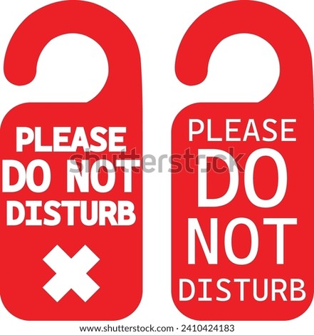 Please do not disturb hotel design red color