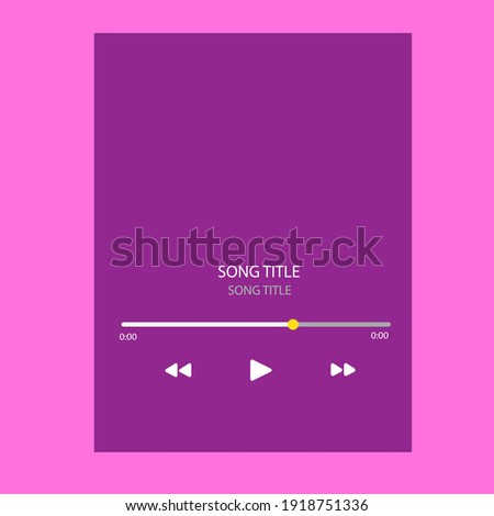 template music player for handphone. spotify template. Instagram music story post. Youtube music, Imusic, music player UI UX Interface template. Winamp, discord.