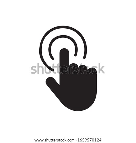 Double tap line icon, Hand Click sign for mobile concept and web design, Finger touch vector icon, Cursor pointer symbol, logo illustration