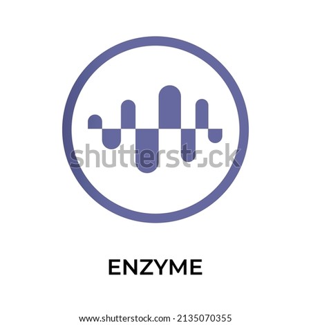 Enzyme Cryptocurrency token icon. MLN token symbol. Cryptocurrency vector icon. Flat Vector illustration - Vector