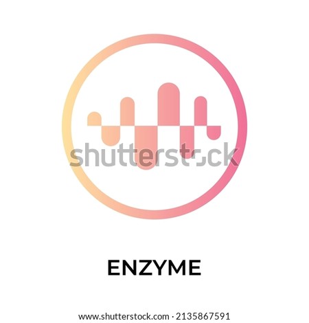 Enzyme Cryptocurrency token icon. MLN token symbol. Cryptocurrency vector icon. Flat Vector illustration - Vector