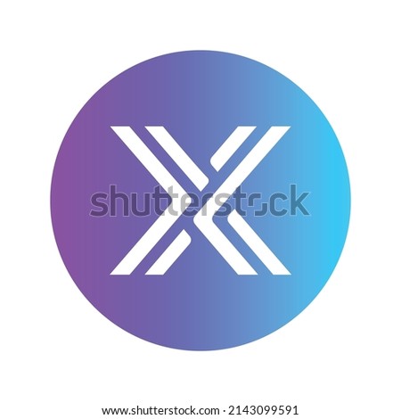 Immutable X Cryptocurrency token icon. IMX token symbol. Cryptocurrency vector icon. Flat Vector illustration - Vector