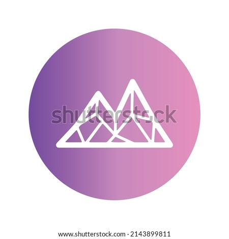 Mithril Cryptocurrency token icon. MITH token symbol. Cryptocurrency vector icon. Flat Vector illustration - Vector