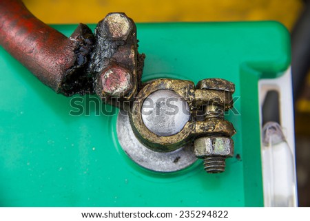 Old Car Battery terminal