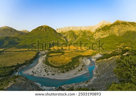 Similar – Image, Stock Photo Albania Vjosa Valley