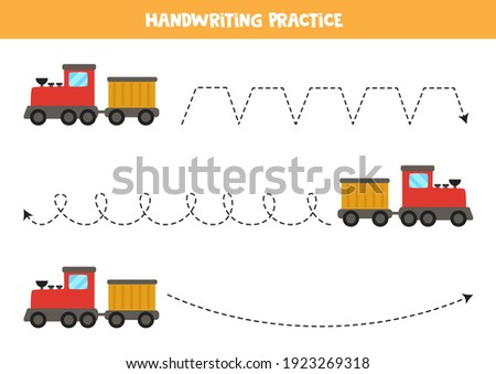 Similar – Image, Stock Photo Traces of a train in the night