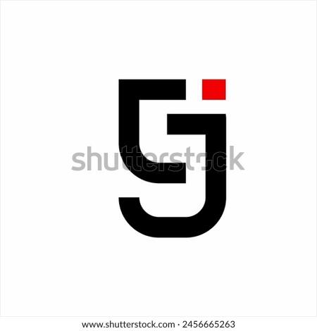 The letter CJ logo design is simple and minimalist.