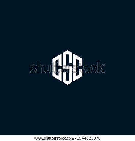 csc initial letter logo designs vector