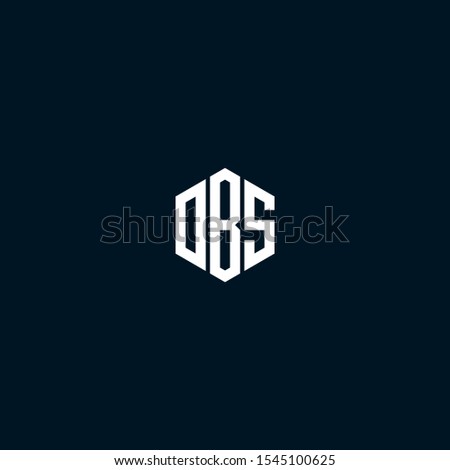DBS initials logo designs vector template
