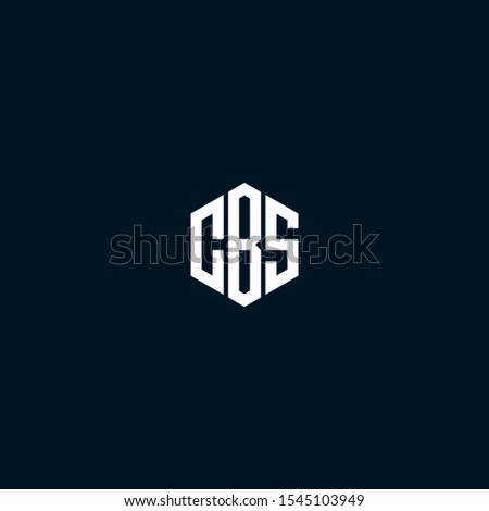 CBS initials logo designs vector template