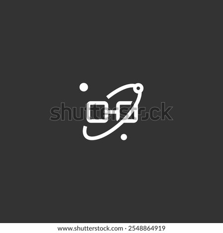 nerd galaxy logo design concept