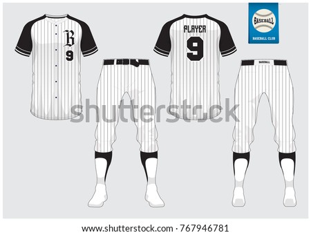 Vector Baseball Uniform Template | Download Free Vector Art | Free-Vectors