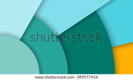 Abstract background with different levels surfaces and circles, material design