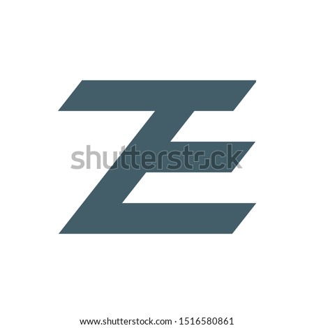 ZTE mark monogram logo concept vector