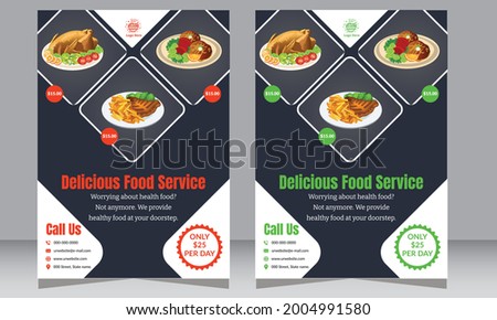Set of Menu, Brochure, flyers, posters, banners, cafe or restaurant menu, Food Ordering design templates. Food Flyer Pizza, Burger, French Fries, Soda, Junk Food.
