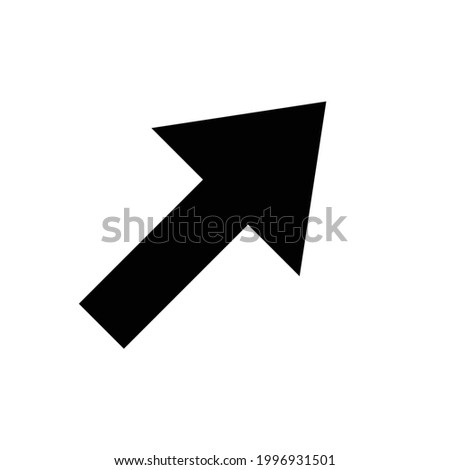 Arrow vector icon, isolated on white background
