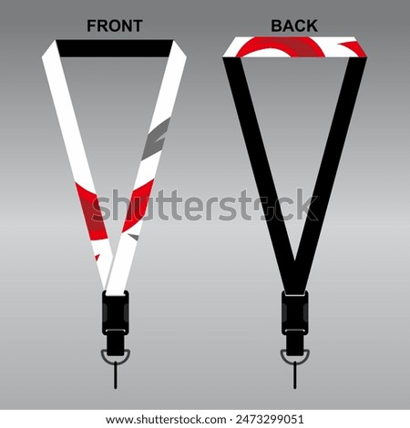 Lanyard Template Design For Company Purposes And More