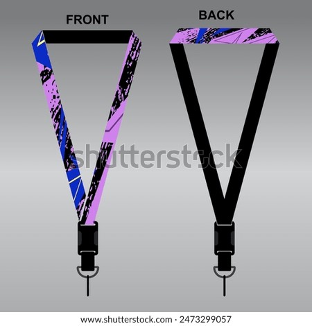 Lanyard Template Design For Company Purposes And More