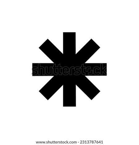 Asterisk Icon. Star, Multiply Symbol.