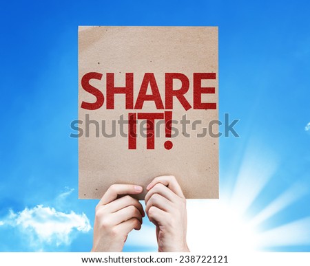 Share It! card with beautiful day