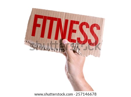 Fitness card isolated on white background