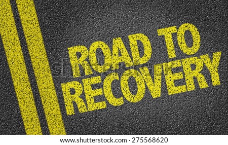 Road to Recovery written on the road