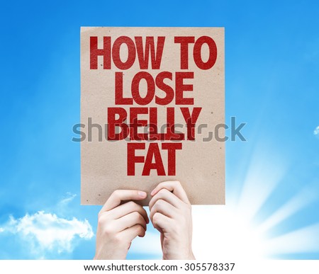 How To Lose Belly Fat card with sky background