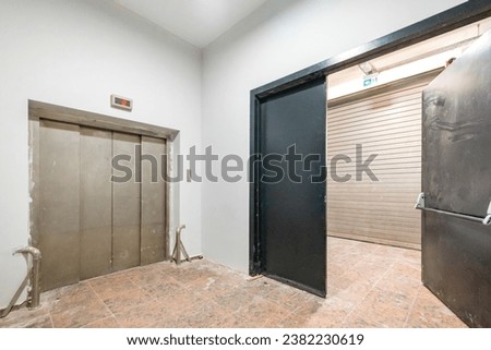 Similar – Image, Stock Photo Freight elevators in a historic Berkwerk.