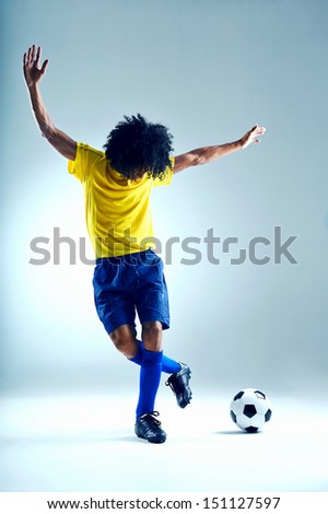 soccer sport skill player practise control with ball