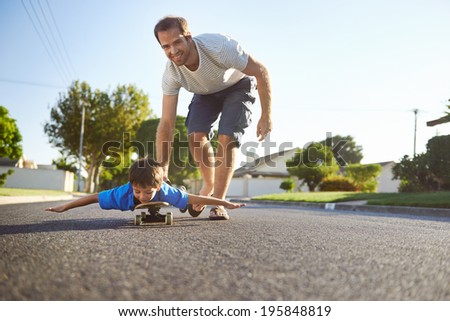 Image, Stock Photo play street Parenting