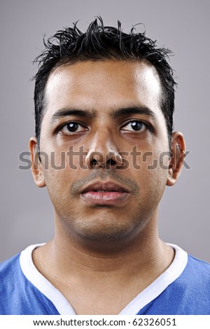 Indian Man Portrait In Studio, He Has One Lazy Eye Stock Photo 62326051 ...