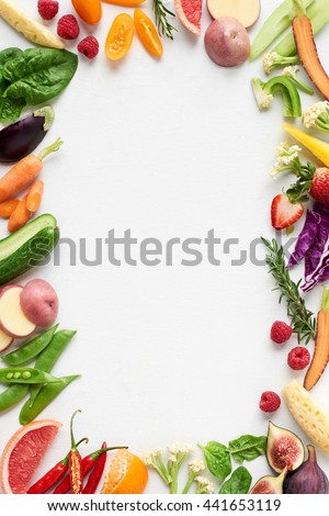 Image, Stock Photo Cauliflower variety on multi-colored background