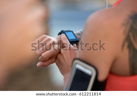 Similar – Image, Stock Photo Anonymous tattooed woman leaning on friend on beach