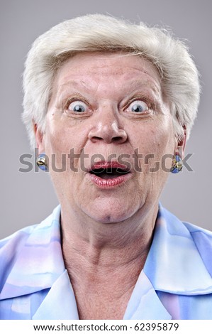 Similar – Image, Stock Photo Funny woman making silly face on street